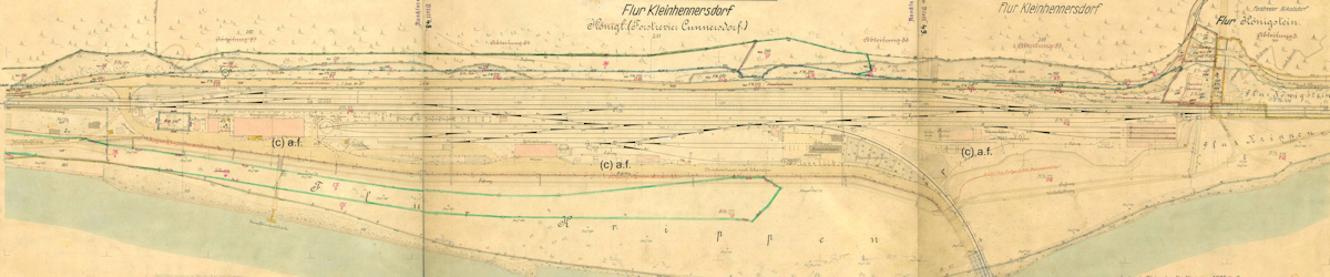 Gleisplan des Bf Schandau bis 1920