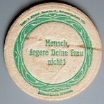 Bierdeckel aus der Fabrikation Sputh